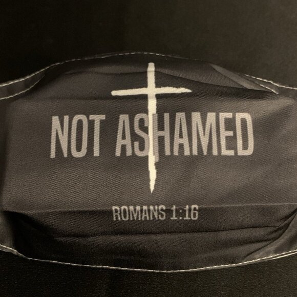 Unbranded Other - “Not Ashamed” Romans 1:16 Reusable Washable Face Mask With 2 Filters One Size